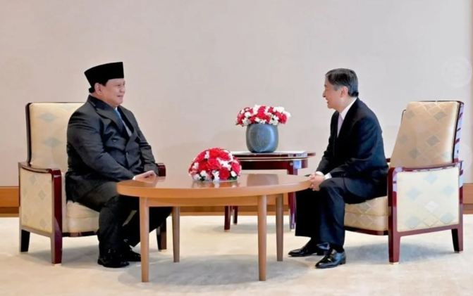 Prabowo dan Kaisar Jepang